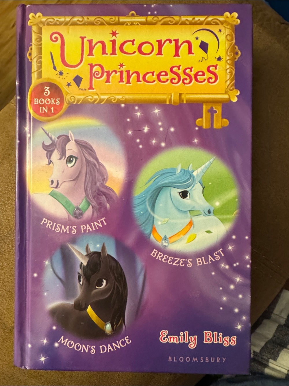 Unicorn Princesses Kids Book - Purple